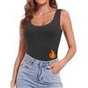 Joyshaper Canottiera termica da donna, calda, senza maniche, basic | Gilet termico intimo basic invernale termico base layer