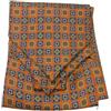 Avantgarde ASCOT UOMO FOULARD DA COLLO SETA STAMPATA SILK CASHeCOL MADE ITALY ARANCIONE, colore arancione 2