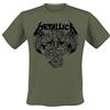 Metallica Roam Oxidized Uomo T-Shirt Nero 100% Cotone Regular