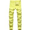 Generic Jeans Skinny da Uomo, vestibilità Slim, Gamba Dritta, Pantaloni in Denim Elasticizzato, alla Moda, Colore audace ed Elegante