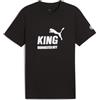 PUMA T-Shirt con Logo Manchester City King da Uomo | Ufficiale su licenza; vestibilità regolare; maniche corte; tessuto traspirante