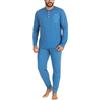 o-day Defonseca Pigiama Uomo Cotone Leggero Lungo Primaverile M-XXL (IT, Testo, L, Regular, Regular, Modello 8)