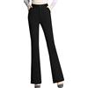 Xmiral Tasche da Donna Pantaloni a Gamba Dritta a Vita Alta Pantaloni Lunghi Pantaloni Svasati Pantaloni Estivi Eleganti