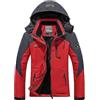 WOXIHUAN Giacca a Vento Donna Invernale Calda Parka Giaccone da Lavoro Antivento Giacca Pesante Giacca da Sci Impermeabile da Snowboard Antivento Cappotto da Montagna con Cappuccio