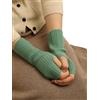 Prettystern Donna Scaldamani Guanti Dita Scoperte in Cashmere 100% Cachemire Polsini Manicotti