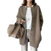 Legou Cappotto da Donna, Giacca con Bottoni, Taglia Larga, Taglia unica