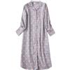 Saklifuo Camicia da notte lunga da donna in flanella, camicia da notte con bottoni, camicia da notte a maniche lunghe