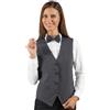Ergos Workwear I.sacco Gilet Unisex con Gemello in 100% Poliestere (Gessato)