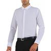 GIBLOR'S - Camicia Prince da Uomo per Hotel, Pub, Convegno, Enoteca, Bar, Cameriere in Poliestere, disponibile in diverse taglie e colori (Bianco XL)