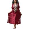 L-Peach Kaftani turchi con spacco laterale ricamato, camicia da notte spaziosa, caftano da spiaggia, copricostume da bagno