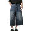 shownicer Pantaloncini di Jeans da Uomo Hip Hop Jeans Corti Pantaloni da Ballo di Strada Skateboard per Ragazzi Adolescenti Cargo Pantaloncini Bermuda Tasche Shorts S Blu XL