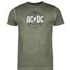 AC/DC Black Ice Uomo T-Shirt Verde 100% Cotone Regular