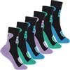 Footstar - Calzini termici per bambini da esterno (6 paia) Calzini invernali colorati in spugna, pastello, 35-38
