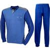 Navigare Pigiama Uomo Caldo Cotone Invernale Serafino con Polsini Vari Modelli (IT, Testo, XL, Regular, Regular, 1900 Jeans)