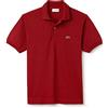 Lacoste Polo da uomo classica L.12.12 Light Piqué moderna, rosso, XL