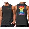 VVNTY Pride - Canotta da uomo con stampa arcobaleno, senza maniche, estiva, gay, LGBTQ Month, grigio scuro2., XL
