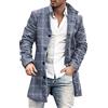 Generic Giacca da Uomo Leggera - Elegante Cappotto Leggera Casual Parka Cappotto Trench A Vento Uomo Casual Solid Color Giacca Manica Lunga Antivento Giubbino Primavera Autunno