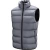 Peuignao Gilet Imbottito Uomo Invernale Smanicato - Giubbotto Trapuntato Senza Maniche Puffer Taglie Forti - Cappotto Casual Grigio 4XL