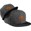 Soulbuddy Set di 2 Cappellini da Basecap Coordinati papà e Figlio - Snapback cap Traspiranti Uomo e Bambino - Look Mini Me Famiglia - Idea Regalo Originale (IT, Testo, L, Grigio Scuro)