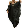 L-Peach Camicia da Notte Senza Spalline in Caftano Bohémien da Donna Loungewear Abito da Spiaggia Copricostume Sarong Pareo