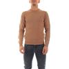 SUN68 Sun 68 Maglia Round Solid Warm Beige - Large