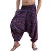 Sarjana Handicrafts Pantaloni Indiani Etnici da Uomo e Donna in Cotone Harem Hippie con Tasche per Yoga