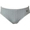 Emporio Armani Slip Mare Uomo Costume Piscina Elastico in Vita con Coulisse Interna Articolo EM000575 AF20437, F0026 Sticks White, EUR M - CN 175/86A - BR M - MX M
