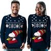 United Labels Snoopy Maglione natalizio unisex, blu, invernale, maglione per uomo e donna, Blu, L