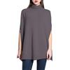 Laphilo Poncho a Maglia Donna Misto Lana Motivo Intrecciato Scollo Rotondo Morbido Autunno (cod. 5348)