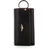 Aeronautica Militare LineaFlag Portachiavi bustina con anello e 6 ganci Nero AM-108 12x7x2 cm