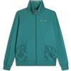 FREDDY Felpa Donna Zip Collo Alto con Dettagli Floreali Stampa Training in Oro Chiaro sul Collo