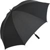 iX-brella X-Brella leggero ombrello pieno in fibra di vetro per 2 persone - taglia XXL - molto stabile - golf ombrello nero nero