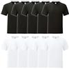 Fruit of the Loom 10 T Shirts Heavy Cotton M L XL XXL Diversi colori a scelta, S