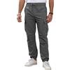 TMEOG Pantaloni Cargo da Uomo Elasticizzati in Vita Multitasche con Elastico alla Caviglia Adatto per Jogging Fitness e Viaggi