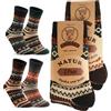 FORVEVO 4 paia di calzini in lana alpaca per uomo e donna, calde calze invernali in lana, calze morbide per Natale per donna, 43-46