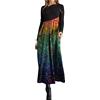 Kobilee Vestiti Donna Eleganti Vintage Taglie Forti Vestiti Manica Lunga Curvy Cerimonia Abiti Casual Sexy Abito Autunno Caldo Vestito Invernale Lungo