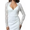 Atigy Coprispalle e Bolero in Pizzo a Maniche Lunghe Giacche Bolero per Abiti da Sera Coprispalle da Matrimonio Corti Cardigan per Donne e Spose (UK, Alpha, S, Regular, Regular, Bianco)