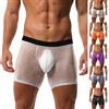ZC8bdbd Boxer da uomo in seta di ghiaccio ultra sottile,Mutande traspiranti in rete di ghiaccio,Estensione sportiva,Pantaloncini a cavallo inverso, 5 colori., Large