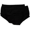 RAGNO Confezione 2 Slip Donna Cotone Bordato Liscio Bipack Articolo 07180S Fly Midi, 020B Nero, 7-SETTIMA (EU XXL - F 6 - USA XL - GB 40)