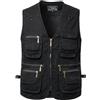 KTWOLEN Gilet da Pesca da Uomo Giacca Senza Maniche da Fotografia Caccia Gilet da Lavoro Giubbotti Safari con Multi-Tasche, Nero, XXL