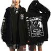 zhedu Bungou Stray Dogs Pullover con Cerniera Taglie Forti Felpe con Cappuccio Manga Anime Giapponesi Unisex per Adolescenti Harajuku Spalla Cadente Casual Hip Hop Streetwear (Color 01,XXS)