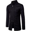 PRJN Cappotto da Uomo Slim Fit con Collo alla Coreana Cappotto Cappotto Collo Alto Casual Slim Fit da Uomo Cappotto Slim da Uomo a Manica Lunga Cappotto Casual Manica Lunga da Uomo