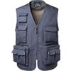 KTWOLEN Gilet da Pesca Uomo Gilet Smanicato Estivo Multitasche Caccia Giubbotto Giacche Senza Maniche da Lavoro