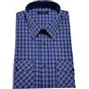 Siry Work Camicia Uomo Manica Lunga a Quadri con Taschino vestibilità Classica 100% Cotone Art. Grado (IT, Testo, XXL, Regular, Regular, col 395)