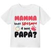 Gattablu T-Shirt Bimbo o Bimba Mamma Vuoi sposare Il Mio papà? Richiesta di Matrimonio a Sorpresa, Idea Regalo per Dichiarazione d'Amore!