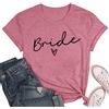 hohololo Maglietta da donna JGA Team Bride Shirt Team Sposa Shirt Per Donne Addio al Nubilato Tshirt Magliette da Damigella d'Onore…, Rosa 1, S