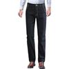 Generico Jeans Uomo Pantaloni Imbottiti Pile Felpati Foderati Regular Fit Jeans Uomo Tasche Invernale Imbottito in Pile Caldo Foderato Elastico Chiaro a Vita Alta Denim Adatta