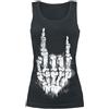 Gothicana by EMP Donna Top Nero con Gonna a Mano L
