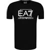 Emporio Armani Maglietta T-Shirt Uomo EA7 3RPT09 PJ02Z, Manica Corta, Girocollo (Nero, XL)