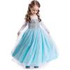 ELSA & ANNA Abito da Principessa - Costume da Bambina congelata - Abito da Principessa per Bambina per Feste, Compleanni, Travestimenti e Halloween - età 2-3
